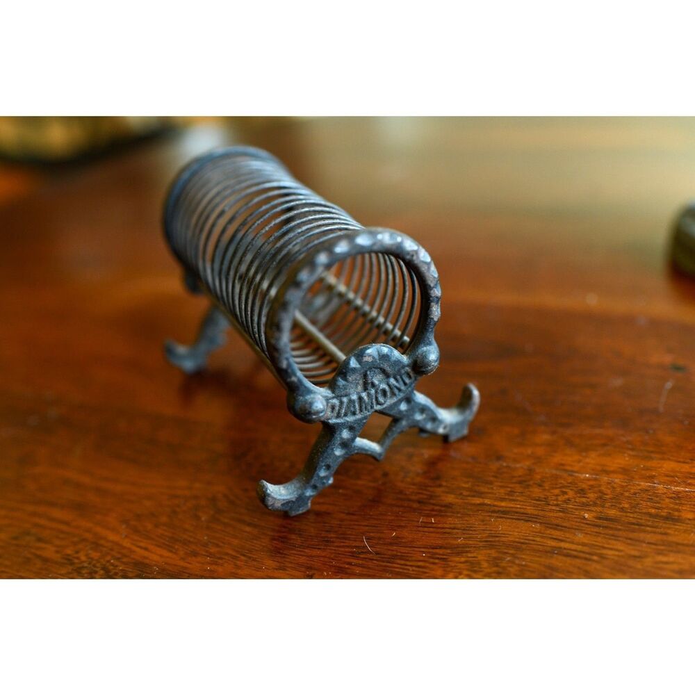 1886 Victorian "K" Diamond Letter or Card Holder